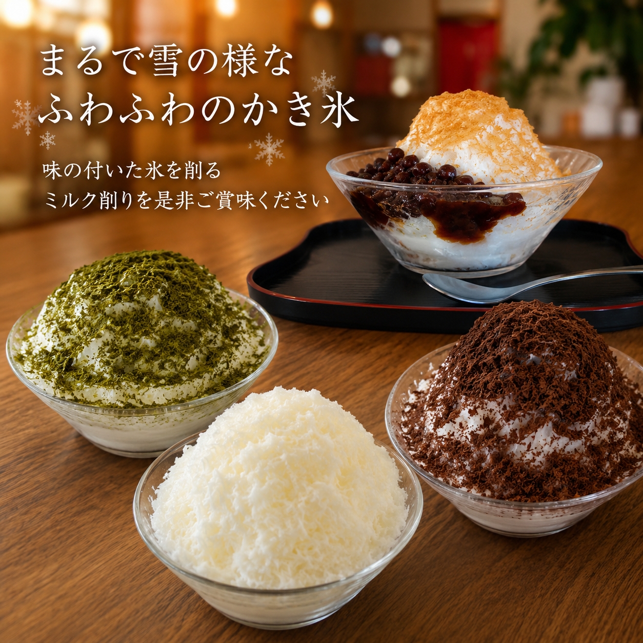 オオタ湯のふわふわミルクかき氷